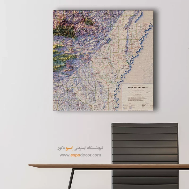تابلو نقشه توپوگرافی - Image 4