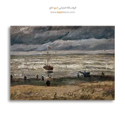 خرید تابلو ساحل ون گوگ