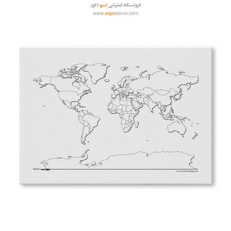 خرید تابلو نقشه خطی