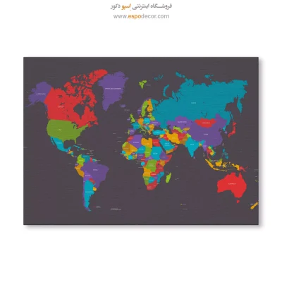 تابلو نقشه جهان