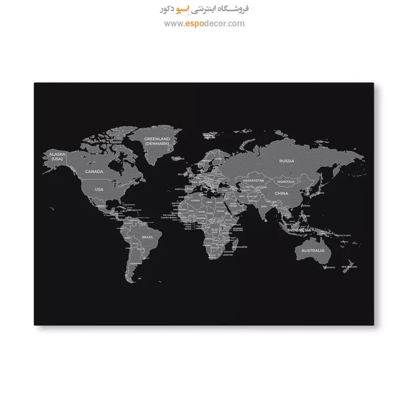 تابلو نقشه مدرن