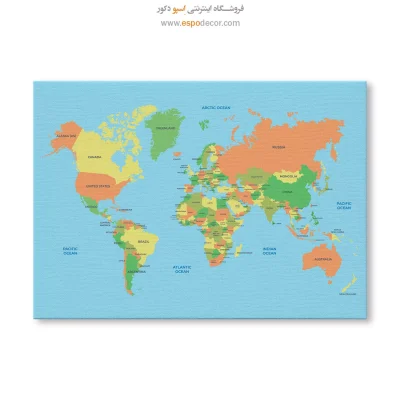 تابلو نقشه جهان