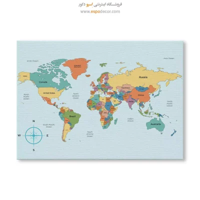 تابلو نقشه جهان