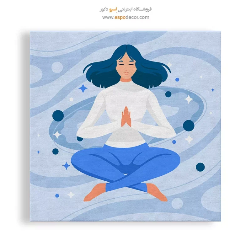 تابلو بوم یوگا با طرح زنانه