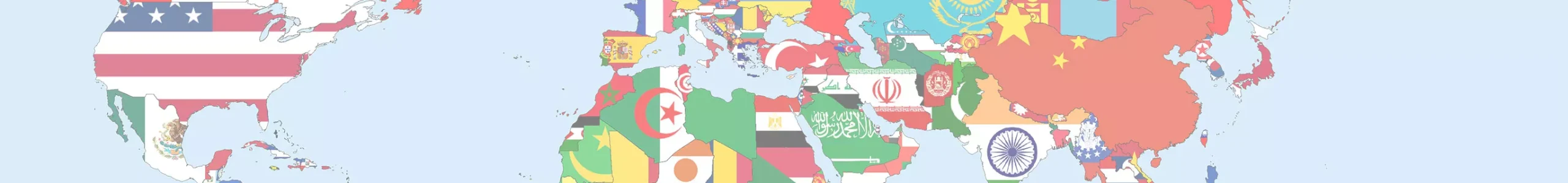 خرید تابلو بوم نقشه جهان