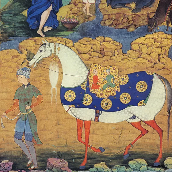 خرید تابلو بوم نقاشی مرقع گلشن