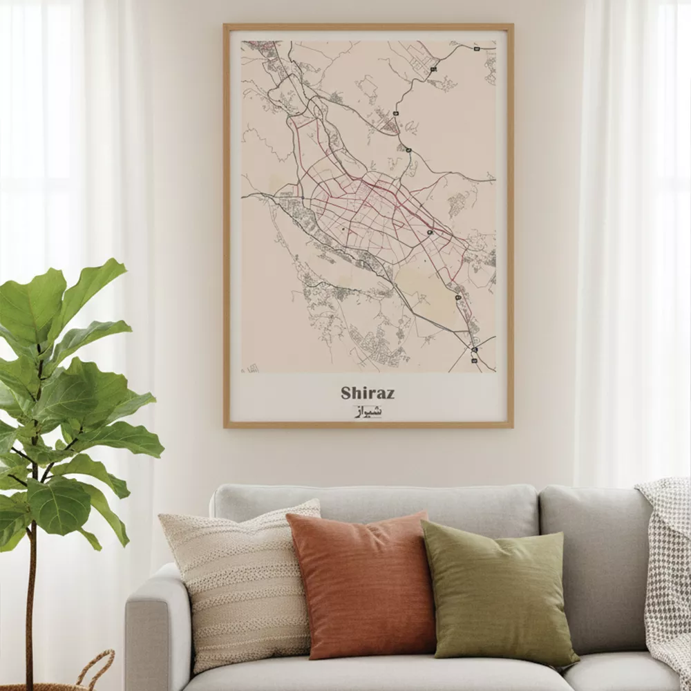 تابلو نقشه شهرهای ایران