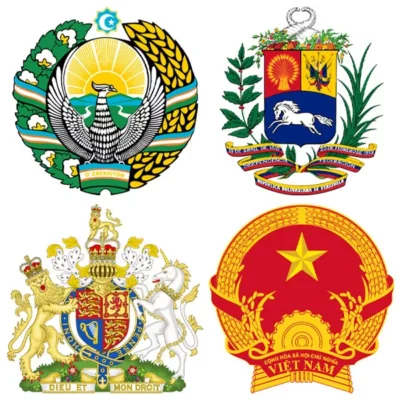 تابلو نماد کشورها - نماد کشورها - اسپو دکور