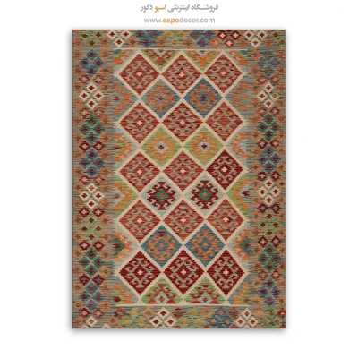 خرید تابلو بوم برای دیوارهای اداری - طرح سرا – تابلو گلیم افغان - اسپو دکور