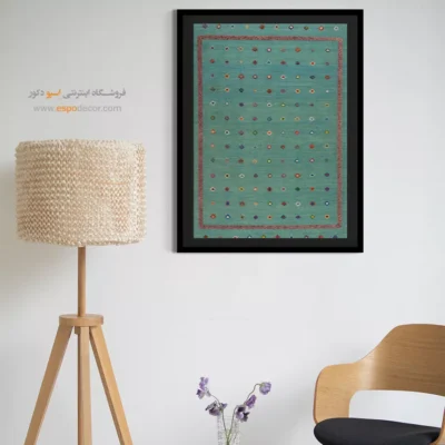 خرید تابلو چاپ دیجیتال برای فضاهای هنری - نقش ‌و ‌رنگ – تابلو گلیم افغان - اسپو دکور