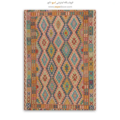 خرید تابلو بوم سفارشی برای طراحی داخلی بوتیک - نقش شرق نگار – تابلو گلیم افغان - اسپو دکور