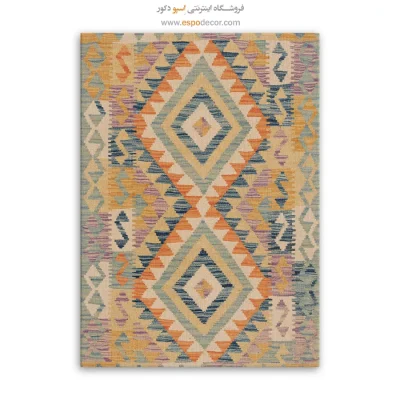 خرید تابلو بوم و مناسب فضاهای لوکس مدرن - نقشینه شرق – تابلو گلیم افغان - اسپو دکور