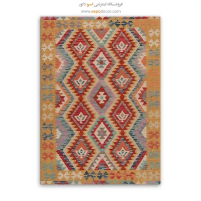 تابلو گلیم برای کافه‌ها و رستوران‌ها - نقش خیالین – تابلو گلیم افغان - اسپو دکور