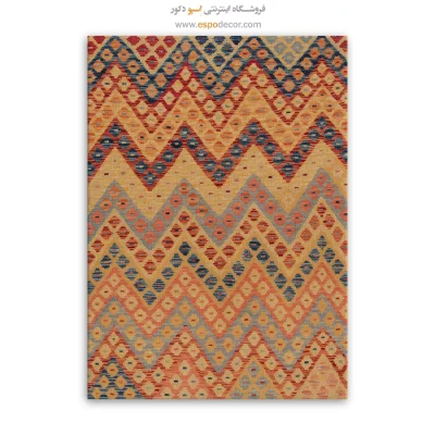 تابلو چاپی با طراحی مدرن و ساده - ‌زیبا – تابلو گلیم افغان - اسپو دکور