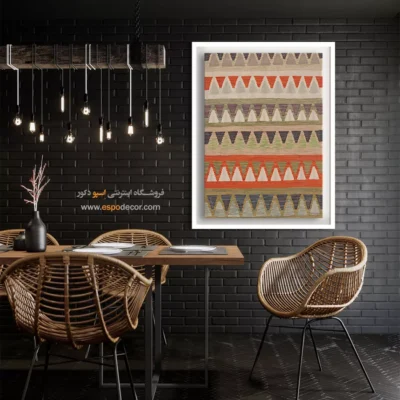 تابلو بوم مناسب گالری‌های هنری حرفه‌ای - گوهر – تابلو گلیم افغان - اسپو دکور