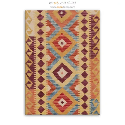 تابلو هنری مناسب نمایشگاه‌های هنری - زمستان – تابلو گلیم افغان - اسپو دکور