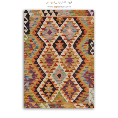 چاپ بوم با طرح گلیم افغانی برای فضاهای مدرن - گلیم ‌نوین – تابلو گلیم افغان - اسپو دکور