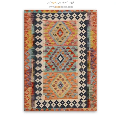 چاپ تابلو گلیم افغان روی بوم برای فضاهای هنری - ‌گنبد – تابلو گلیم افغان - اسپو دکور