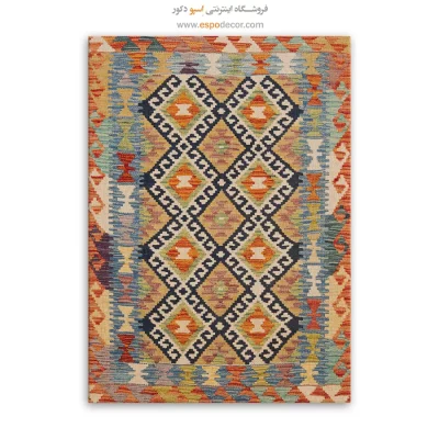 تابلو بوم گلیم افغان با چاپ طرح‌های تاریخی - رقص ‌نقش – تابلو گلیم افغان - اسپو دکور