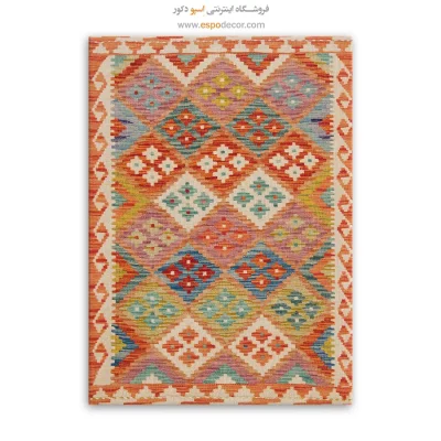 تابلو گلیم افغانی با چاپ روی بوم و قاب مدرن - میراث – تابلو گلیم افغان - اسپو دکور