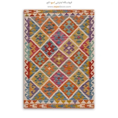 تابلو بوم گلیم افغانی با رنگ‌های طبیعی و دست‌ساز