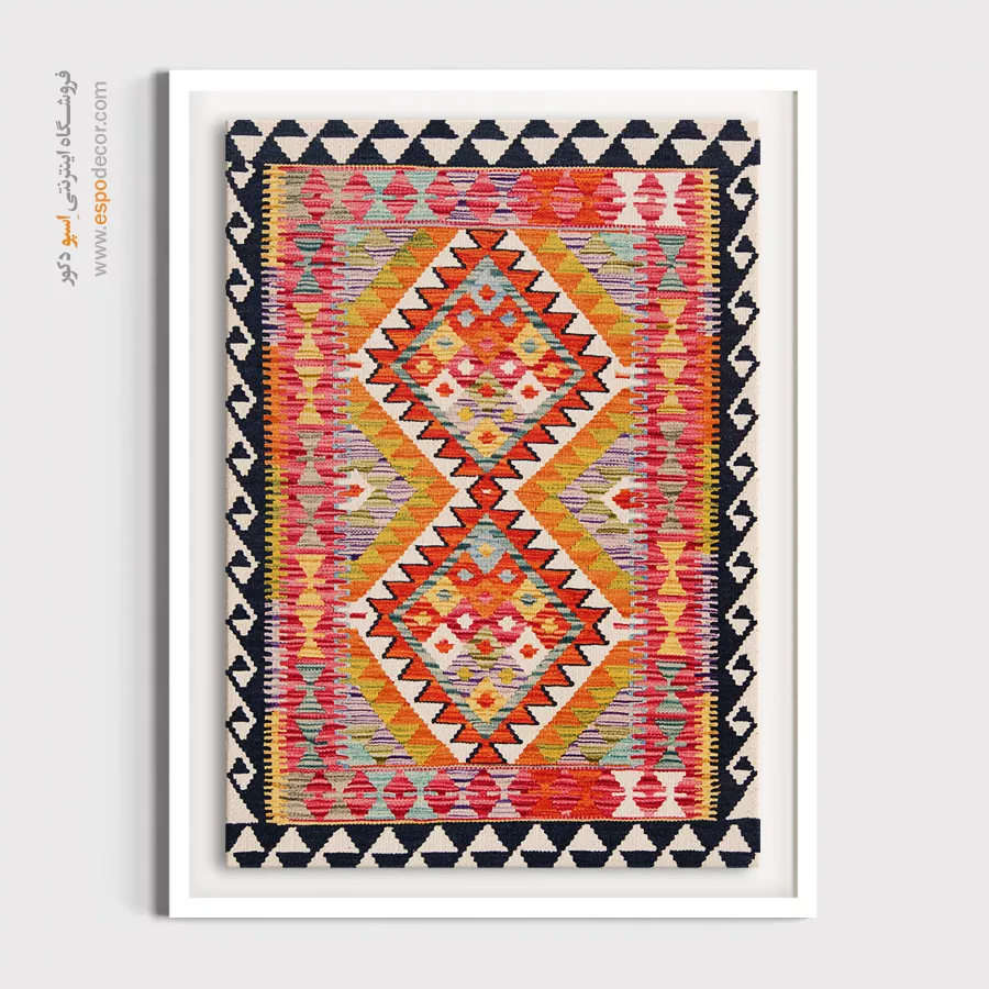 چاپ تصاویر گلیم روی بوم برای نمایشگاههای هنری