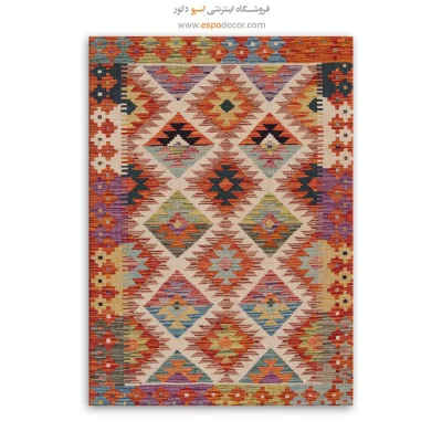 چاپ تصاویر گلیم قدیمی روی بوم هنری - نغمه – تابلو گلیم افغان - اسپو دکور