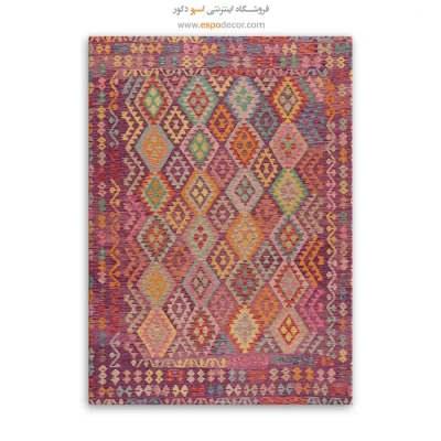 تابلو هنری با چاپ گلیم افغانی روی بوم شکیل - نگارستان – تابلو گلیم افغان - اسپو دکور