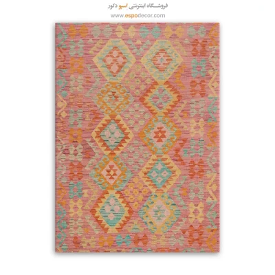 تابلو بوم گلیم افغانی با رنگ‌ متنوع