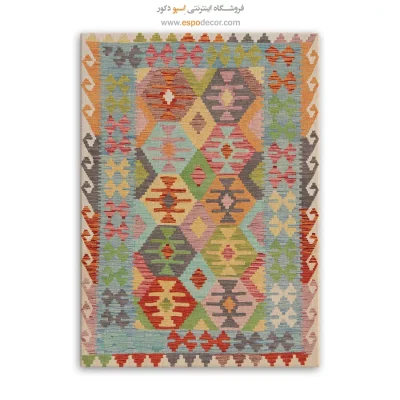 تابلو بوم چاپ هنری مناسب کافه‌ها و گالری‌ها - پر آرایه – تابلو گلیم افغان - اسپو دکور