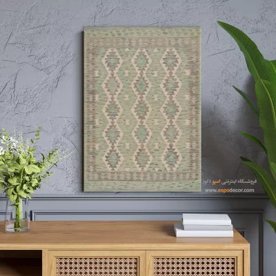 تابلو مدرن با رنگ‌های گرم برای فضای مینیمال