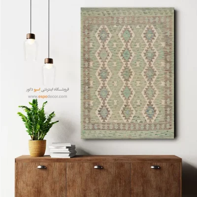 تابلو مدرن با رنگ‌های گرم برای فضای مینیمال