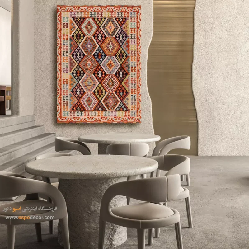 تابلو بوم رنگی با چاپ طرح‌های مدرن و مینیمال