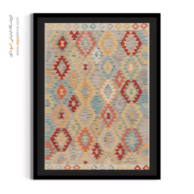 تابلو بوم طبیعت برای دیزاین دیوارهای لوکس - آیین نگار – تابلو گلیم افغان - اسپو دکور