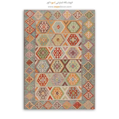 سایه نگاشت – تابلو گلیم افغان - تابلو بوم مینیمال برای طراحی داخلی به سبک مدرن – اسپو دکور – Espodecor