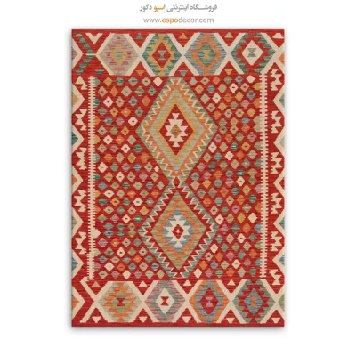 تابلو بوم مینیمال مناسب خانه‌های آپارتمانی - گلچهره – تابلو گلیم افغان - اسپو دکور