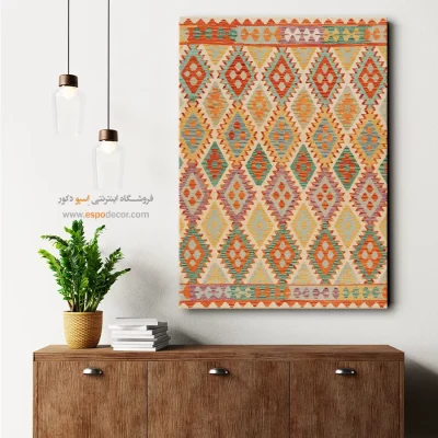 تابلو بوم چاپ‌شده با طرح گل‌های فصلی برای دیوار