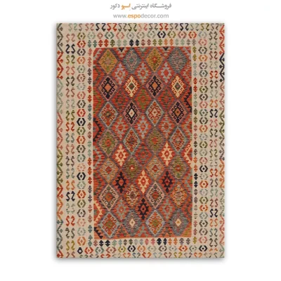 تابلو بوم هنری با چاپ‌های ماندگار - سراب‌ – تابلو گلیم افغان - اسپو دکور