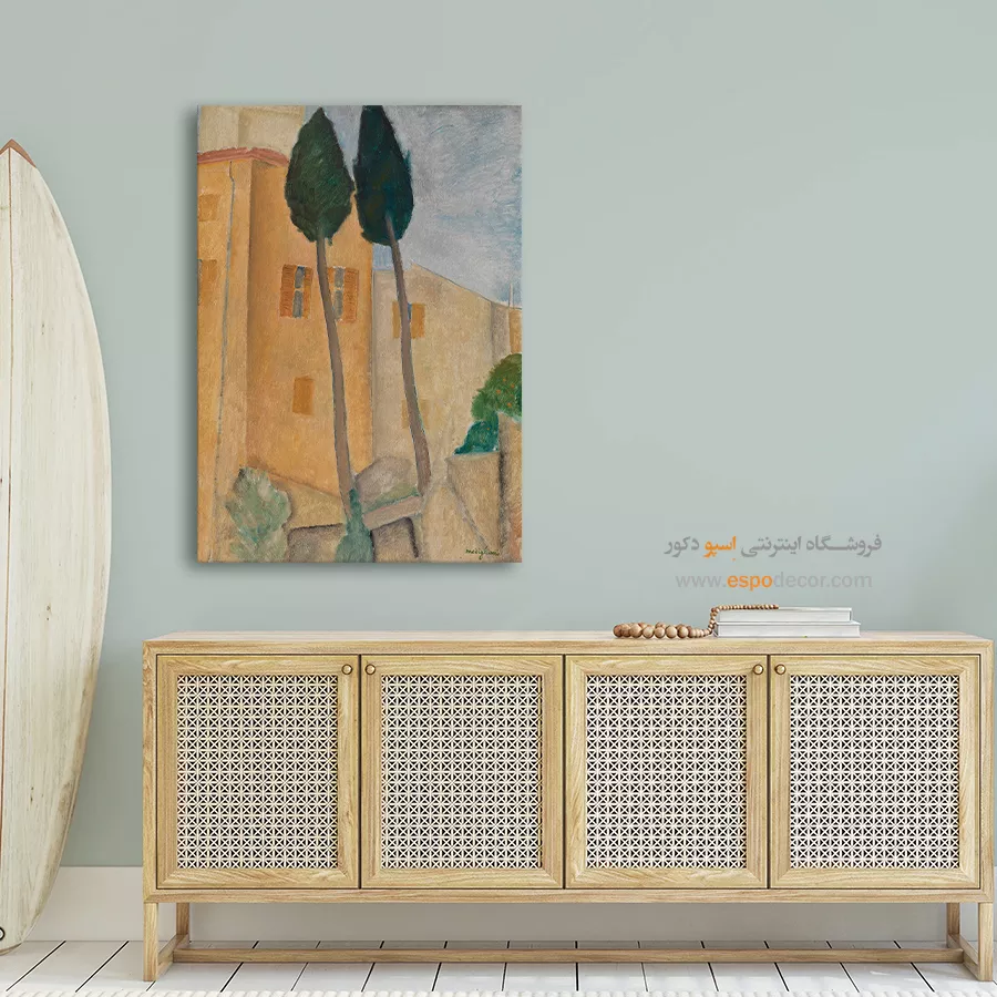 سروها و خانه های آمدئو مودیلیانی در کاگنس – 1919 - اسپو دکور