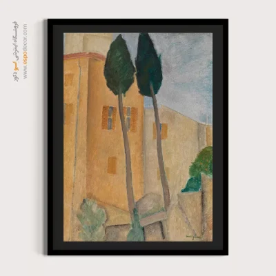 سروها و خانه های آمدئو مودیلیانی در کاگنس – 1919 - اسپو دکور