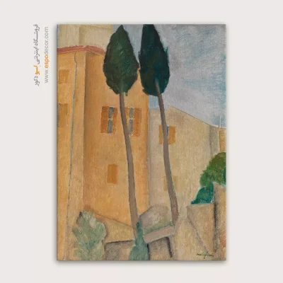 سروها و خانه های آمدئو مودیلیانی در کاگنس – 1919 - اسپو دکور