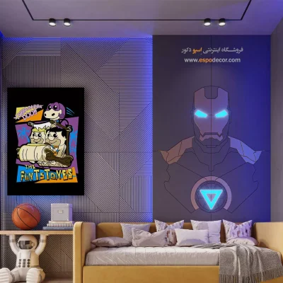 تابلو انیمه رنگارنگ