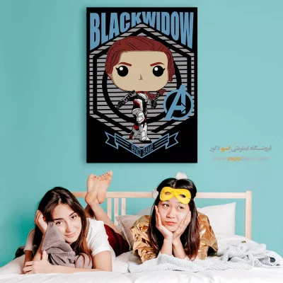 تابلو انیمه بیوه سیاه