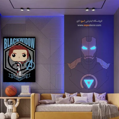 تابلو انیمه بیوه سیاه