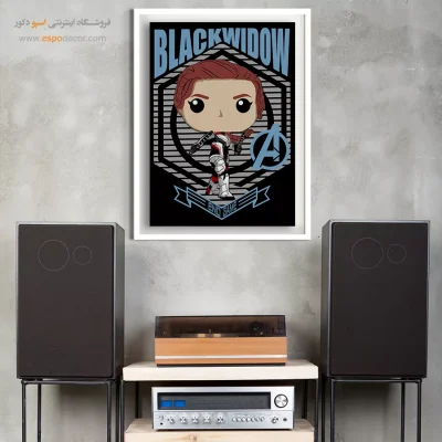 تابلو انیمه بیوه سیاه