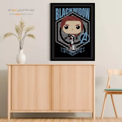 تابلو انیمه بیوه سیاه