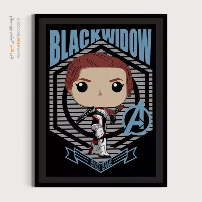 تابلو انیمه بیوه سیاه