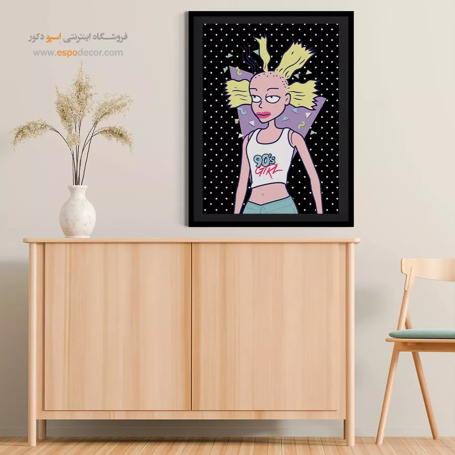 تابلو انیمه زیبا و دخترانه