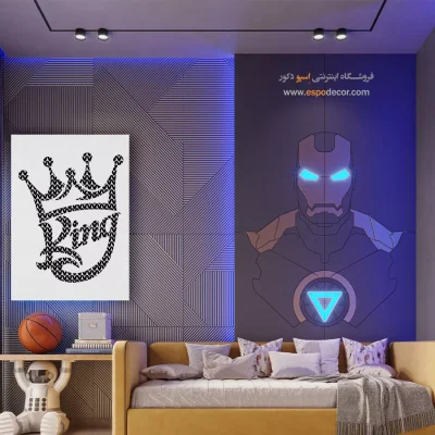 تابلو تایپوگرافی کینگ - کینگ – تابلو انیمه - اسپو دکور