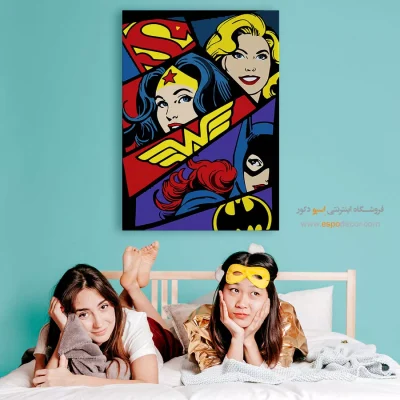 تابلو انیمه شگفت انگیز - زن شگفت‌انگیز – تابلو انیمه - اسپو دکور